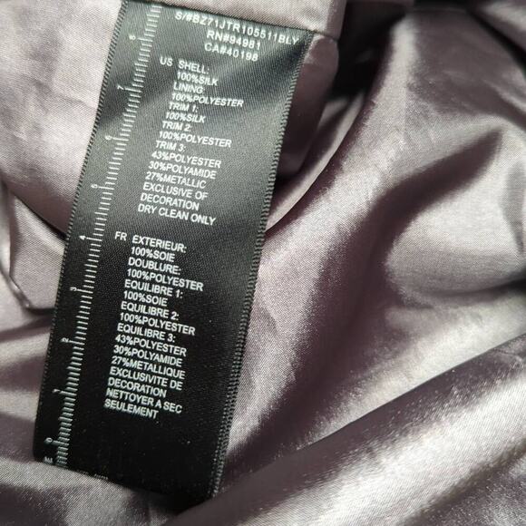 Twelve Dress Woman's Small Silk Beaded Gray Party Steampunk Gothic Formal - Picture 13 of 16